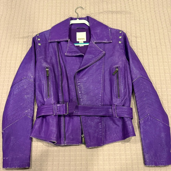 Diesel Jackets & Blazers - Diesel genuine leather biker jacket